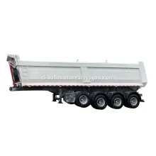 4 Axle U Shape Heavy Duty Tipping Tipper Dumper Dump Truck Semi Trailer for Coal Stone Sand Mineral Transport